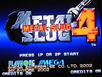 une photo d'Ã©cran de Metal Slug 4 sur SNK Neo Geo